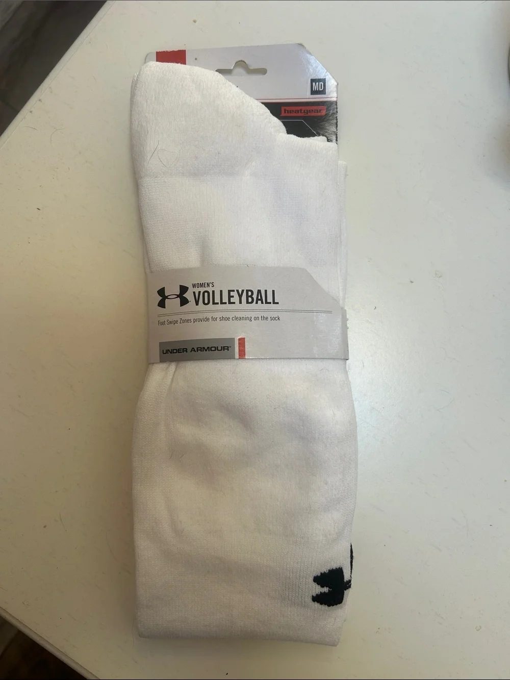 Under Armour White Women's Volleyball Athletic Socks